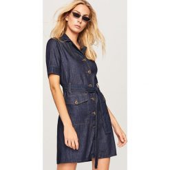 Sukienka z denimu - Granatowy. Niebieskie sukienki damskie Reserved, z denimu. Za 179.99 zł.