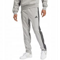 Spodnie Dresowe Męskie adidas Sportowe Treningowe Dresy Wygodne. Szare spodnie sportowe męskie Adidas, m, bez wzorów, z bawełny. Za 159.00 zł.