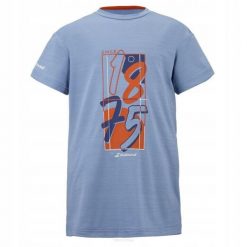 Koszulka tenisowa juniorska Babolat Exercise Graphic Tee Boy. Niebieskie t-shirty dla chłopców BABOLAT, bez wzorów, z elastanu, bez ramiączek. Za 119.99 zł.