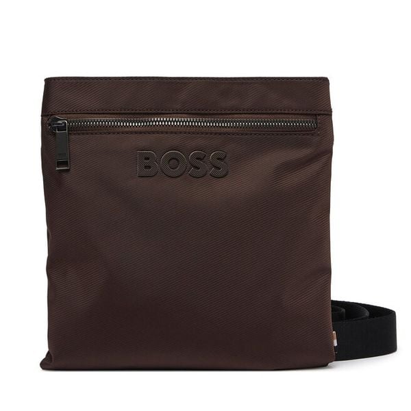 Saszetka BOSS. Brązowe saszetki męskie Boss, młodzieżowe, małe. Za 449.99 zł.