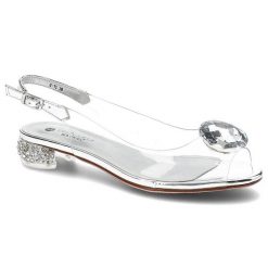 Srebrne Sandały Sca'Viola Damskie Eleganckie Obuwie. Szare klapki damskie Sca'viola, z aplikacjami, bez obcasa, na obcasie, bez zapięcia. Za 429.00 zł.