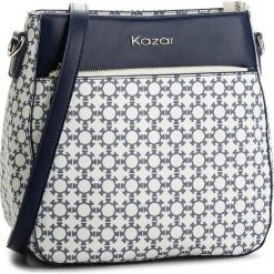 Torebka KAZAR - Rosita 32416-ST-48 Biały Granatowy. Listonoszki damskie marki Kazar. W wyprzedaży za 449.00 zł.