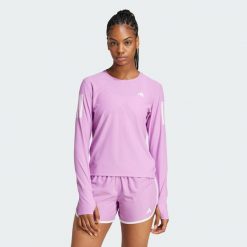 Koszulka Own The Run Long Sleeve. Fioletowe buty sportowe męskie Adidas, xs, bez wzorów, z materiału, sportowe, bez kołnierzyka. Za 179.00 zł.