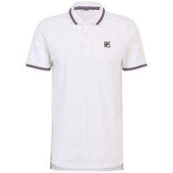Męska Koszulka Polo Lubbeek. Białe koszulki polo męskie Fila, m, bez wzorów, z bawełny, bez ramiączek. Za 303.99 zł.