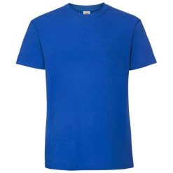 Męska Koszulka Iconic 195 Z Bawełny Premium Ringspun. Niebieskie koszulki sportowe męskie Fruit of the Loom, m, bez wzorów, z bawełny, bez kołnierzyka, bez ramiączek, trekkingowe. Za 32.99 zł.
