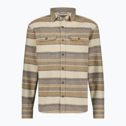 Koszula męska Royal Robbins Clouds Rest Hemp. Brązowe koszule męskie ROYAL ROBBINS, m, bez wzorów, casualowe, bez kołnierzyka, bez ramiączek. Za 549.99 zł.