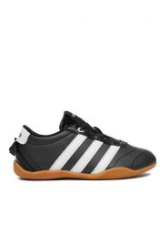 Adidas Sneakersy Grand Court 3.0 KI3035 Czarny. Czarne buty sportowe dziewczęce Adidas, bez wzorów, ze skóry, bez zapięcia. Za 179.99 zł.