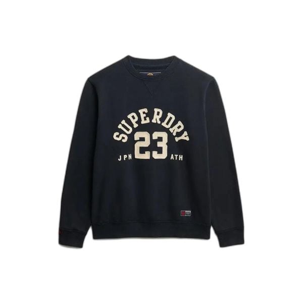Bluza Superdry Vintage Athletic. Niebieskie bluzy męskie Superdry., xl, bez wzorów, z dresówki, bez kaptura. Za 342.85 zł.
