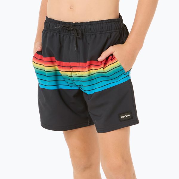 Szorty kąpielowe dziecięce Rip Curl Surf Revival Volley. Czarne spodenki dla dziewczynek RIPCURL, bez wzorów, sportowe. Za 119.99 zł.