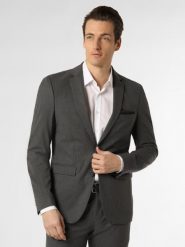 Finshley & Harding marynarka od garnituru modułowego Mężczyźni Slim Fit Sztuczne włókno szary, 26. Szare marynarki męskie Finshley & Harding, bez wzorów, z włókna, eleganckie. Za 699.95 zł.