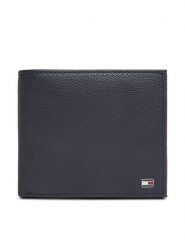 Tommy Hilfiger Portfel Th Flag Cc Flap And Coin AM0AM13520 Granatowy. Niebieskie portfele męskie Tommy Hilfiger, bez wzorów, ze skóry. Za 299.99 zł.