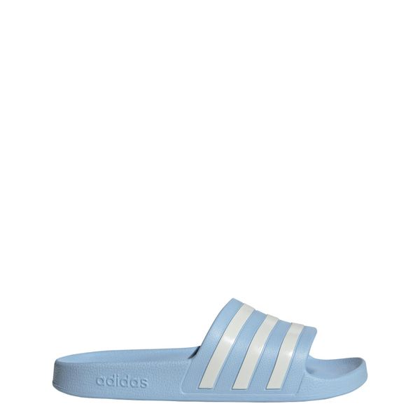 Klapki adilette Aqua. Niebieskie klapki damskie Adidas, z materiału, eleganckie. Za 92.99 zł.