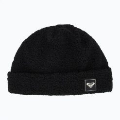 Czapka zimowa damska ROXY Valwood. Czarne czapki i kapelusze damskie Roxy, na zimę, bez wzorów, z materiału, eleganckie. Za 159.99 zł.