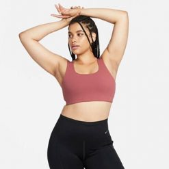 Stanik Sportowy Nike W Nk Df Allate U. Czerwone obuwie sportowe damskie Nike, bez wzorów, na fitness i siłownię. Za 123.20 zł.