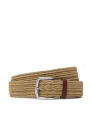 Polo Ralph Lauren Pasek Męski 35Mm Braid Stretch 405666041004 Brązowy. Brązowe paski damskie Polo Ralph Lauren, bez wzorów, z materiału. Za 279.99 zł.