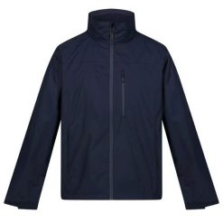 Męska Kurtka Przeciwdeszczowa Moben. Niebieskie kurtki męskie Regatta, m, bez wzorów, z materiału, bez kaptura. Za 99.99 zł.