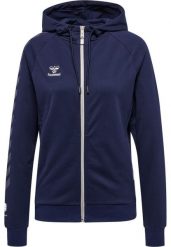 Damska bawełniana bluza z kapturem zapinana na zamek Hummel Move Grid. Niebieskie bluzy damskie Hummel, na wiosnę, xs, bez wzorów, z bawełny, z kapturem. Za 239.20 zł.