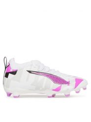 Puma Buty do piłki nożnej Ultra 5 Match Forever Fg/Ag Jr 108413 01 Biały. Białe buty sportowe chłopięce Puma, bez wzorów, ze skóry, bez zapięcia. Za 189.99 zł.