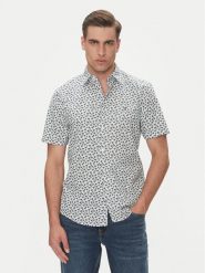 Tommy Hilfiger Koszula MW0MW38585 Beżowy Slim Fit. Brązowe koszule męskie Tommy Hilfiger, m, bez wzorów, z bawełny, bez kołnierzyka, bez ramiączek. Za 209.99 zł.