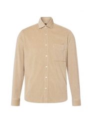 Nils Sundström Męska koszula sztruksowa Mężczyźni Regular Fit Bawełna beżowy jednolity, L. Brązowe koszule męskie Nils Sundström, l, bez wzorów, z bawełny, bez kołnierzyka, bez ramiączek. Za 179.95 zł.