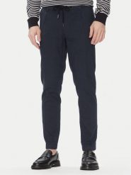 Bugatti Chinosy 1950 76210C Granatowy Slim Fit. Niebieskie eleganckie spodnie męskie Bugatti, m, bez wzorów, z bawełny. Za 349.99 zł.