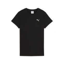 Damska koszulka prążkowana ESS ELEVATED PUMA Black. Czarne koszulki sportowe damskie Puma, s, bez wzorów, prążkowane, bez kołnierzyka, bez ramiączek. W wyprzedaży za 79.00 zł.