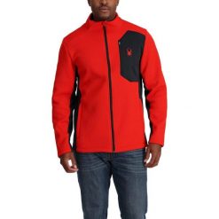 Sweter polarowy męski Spyder Bandit. Czarne bluzy męskie Spyder, na zimę, m, bez wzorów, z polaru, bez kaptura. Za 649.99 zł.