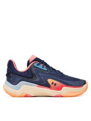 Under Armour Buty do koszykówki UA Spawn 7 3028461 Granatowy. Niebieskie buty sportowe męskie Under Armour, z materiału, bez zapięcia, do koszykówki. Za 399.99 zł.