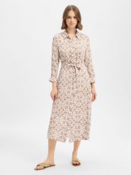 Ambiance Sukienka z bluzką Kobiety wiskoza (100%) brązowy, 38. Brązowe bluzki damskie Ambiance, bez wzorów, z materiału, eleganckie, bez kołnierzyka, bez ramiączek. Za 99.95 zł.