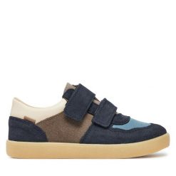 Sneakersy Mrugała. Niebieskie trampki i tenisówki chłopięce Mrugała, bez wzorów, bez zapięcia. Za 289.99 zł.