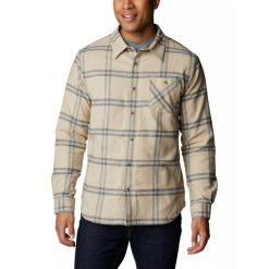 Koszula męska Columbia Cornell Woods Fleece Lined Flannel z długim rękawem. Brązowe koszule męskie Columbia, m, bez wzorów, sportowe, bez kołnierzyka, bez ramiączek. W wyprzedaży za 279.00 zł.