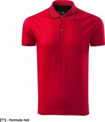MALFINI Grand 259 - ADLER - Koszulka polo męska, 160 g/m, 100% bawełna, - formula red M. Czerwone koszulki polo męskie Malfini, m, bez wzorów, z bawełny, bez ramiączek. Za 92.08 zł.