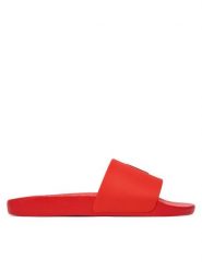 Polo Ralph Lauren Klapki 804973925014 Czerwony. Czerwone klapki damskie Polo Ralph Lauren, bez wzorów, z syntetyku, bez obcasa. Za 219.99 zł.