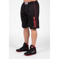 Wallace Mesh Szorty - Czarny/Czerwony. Czarne buty sportowe męskie GORILLA WEAR, z meshu, bez zapięcia, na fitness i siłownię. Za 183.00 zł.
