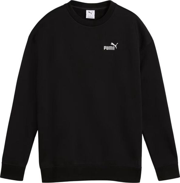 Puma Bluza damska Puma ESS Small No.11 Logo Relaxed Crew czarna 684975 01 L. Czarne bluzy damskie Puma, l, bez wzorów, bez kaptura. Za 187.79 zł.
