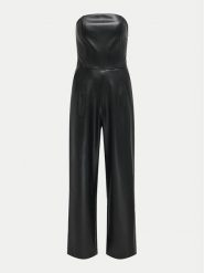 ONLY Kombinezon Rima 15330187 Czarny Regular Fit. Czarne sukienki damskie Only, s, bez wzorów, ze skóry, bez kołnierzyka, bez ramiączek. Za 109.99 zł.