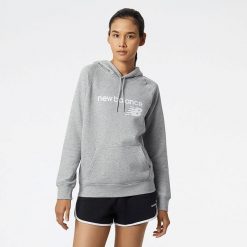 Bluza damska New Balance WT03810AG – szara. Szare bluzy damskie New Balance, xl, bez wzorów, z bawełny, z kapturem. Za 129.99 zł.
