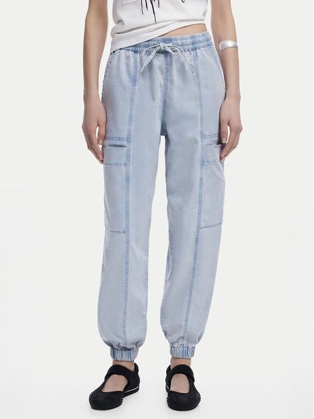 Desigual Jeansy Georgia 25SWDD42 Niebieski Loose Fit. Niebieskie jeansy damskie Desigual. Za 199.99 zł.