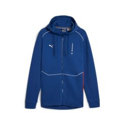 Bluza z kapturem męska Puma BMW MMS 62414404. Niebieskie bluzy męskie Puma, l, bez wzorów, z bawełny, z kapturem. Za 309.93 zł.