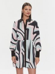Silvian Heach Sukienka koszulowa Mini GPP24333VE Kolorowy Regular Fit. Sukienki damskie Silvian Heach, bez wzorów, z syntetyku, bez kołnierzyka, bez ramiączek, mini, koszulowe. Za 589.99 zł.