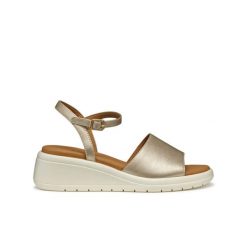 Damskie sandały z klinem Geox Meliconia A. Żółte sandały damskie Converse, bez wzorów, z gumy, bez obcasa, na koturnie, bez zapięcia. Za 316.05 zł.