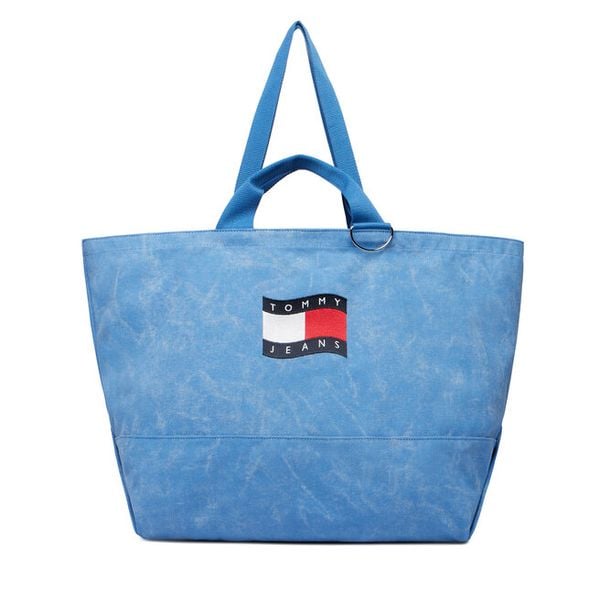Torebka Tommy Hilfiger. Niebieskie torebki do ręki damskie Tommy Hilfiger, bez wzorów, bez dodatków. Za 296.99 zł.