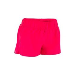 Szorty surfing JR. Czerwone spodenki dla dziewczynek OLAIAN, w paski. W wyprzedaży za 19.99 zł.
