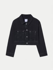 Mayoral Kurtka jeansowa 6405 Czarny Regular Fit. Czarne kurtki i płaszcze dla dziewczynek Mayoral, bez wzorów, z bawełny, bez kaptura. Za 119.99 zł.