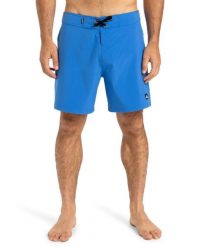 Spodenki boardshort dla Mężczyzn SURFSILK KAIMANA 16". Niebieskie kąpielówki męskie Quiksilver, l, bez wzorów, z elastanu, do pływania. Za 229.99 zł.