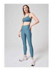 Legginsy Damskie Fitness Casall Z Wysokim Stanem. Niebieskie legginsy sportowe damskie Casall, l, bez wzorów, z materiału, z podwyższonym stanem, długie, na fitness i siłownię. Za 339.99 zł.