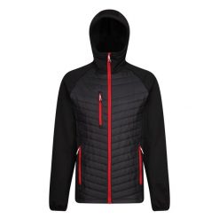 Męska Pikowana Kurtka Hybrydowa Navigate. Czarne kurtki sportowe męskie Regatta, l, bez wzorów, z puchu, trekkingowe. Za 249.99 zł.