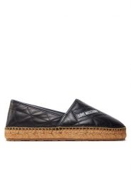 LOVE MOSCHINO Espadryle JA10582G0IIE0000 Czarny. Czarne espadryle damskie Love Moschino, bez wzorów, ze skóry, bez obcasa, bez zapięcia. Za 949.99 zł.