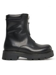 Vagabond Botki Cosmo 2.0 5455-201-20 Czarny. Czarne botki damskie Vagabond Shoemakers, ze skóry, bez obcasa, na płaskiej podeszwie, bez zapięcia. Za 739.99 zł.