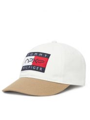 Tommy Hilfiger Czapka z daszkiem F1 Movie AM0AM13966 Biały. Białe rękawiczki męskie Tommy Hilfiger, bez wzorów, z bawełny. Za 219.99 zł.